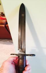 Krag -un issued bayonets & scabbards 1900 and 1901 mint blued and in white- 13 of 17