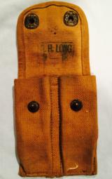 WWI 45 caliber two magazine pouch for the 1911 45 auto pistol - 9-1918 - 1 of 2