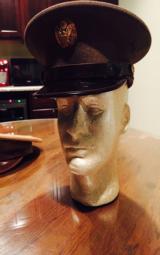 Marine Corp dress visor cap -excellent condition WWII - 2 of 3