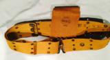WWI tan canvas belt and 45 caliber ammo pouch -June 1918 - 4 of 5