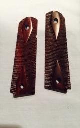 New 1911 Rosewood Grips -mint unused and inexpensive - 1 of 2