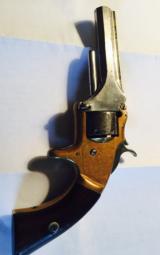 S&W first model - 7 shot 22 caliber-
brass frame-
spur trigger -made in 1866 - 1 of 10