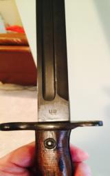 Krag unissued bayonet w/scabbard dated 1900 -mint - 4 of 5