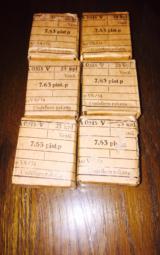 WWII Broomhandle 7.63 cal un opened Military Grade packs of 25- 1 of 1