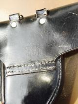 P-38 Black leather holster made by Original WWII makers - 2 of 3
