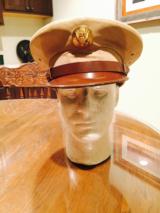 WWII Marine Corps visor cap-mint condition - 1 of 1