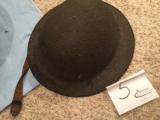 Steel American helmet used from WWI to WWII with leather liner -excellent condition - 1 of 3