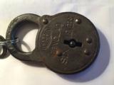 Six Lever Padalock with Key -19th Centry original lock - 2 of 3
