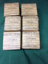 7.63 mm in 25 rd packs -German marking -un-opened-military grade - 1 of 2