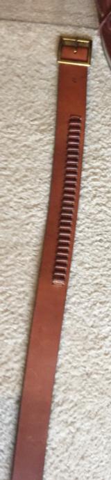 Hi Hunter tan leather 34" 25 loop -22 long rife-new condition - 5 of 5