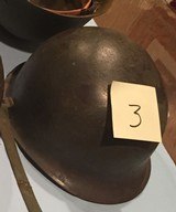 WWII American G.I. split bale steel helmet with liner w/soldigers name in it - 5 of 5