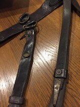Original leaather belt and buckels from the Civil War -Augusta Maine manufacture - 12 of 12