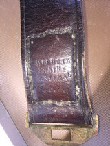 Original leaather belt and buckels from the Civil War -Augusta Maine manufacture - 4 of 12