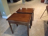 Matched pair of Mahagony end tables -labeled Kittinger of NEW YORK-Chippendale style - 4 of 4