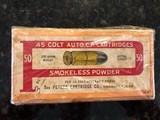 Vintage 45 ACP -1920's Peters -Unopened -full box - 1 of 3