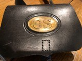 "C.S" over the shoulder ammo pack with brass buckel - 1 of 8
