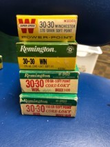 Factory Winchester and Remington 30-30 hunting ammo - 1 of 1