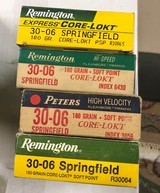 four factory boxes of 30-06 high quality Springfield and Peters - 1 of 1