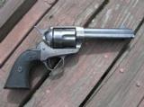 Colt saa 38-40, with factory letter, 80% bbl. blue, some good case, super grips, crispy gun with letter - 2 of 9