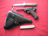 KRIEGHOFF LUGER WITH MATCHING SERIAL NUMBER MAGAZINE & HOLSTER - 1 of 20