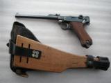 LUGER DWM 1917 ARTILERY IN EXCELLENT ORIGINAL CONDITION ALL MATGHING FULL RIG - 2 of 18