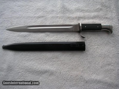 WW2 GERMAN FOR MAUSER MODEL 98 RIFLE BAYONET WITH SHEATH