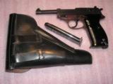 WALTHER P38 1944 PRODUCTION IN EXCELLENT LIKE NEW ORIGINAL CONDITION W/2
MAGS, HOLSTER FULL RIG - 1 of 20