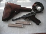 MAUSER BANNER COMMERCIAL 1937 DATED CALIBER 7.65mm 4 3/4" FULL RIG - 1 of 20