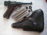 DWM LUGER DATED 1915 WW1 MILITARY LUGER FULL RIG WITH 2 MATCING S/N MAGAZINES - 2 of 20