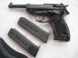 EXTREMELY RARE 1942 DATED HIGH POLISHED P.38 WALTHER
WITH 2 MATCHING S/N MAGS - 2 of 20