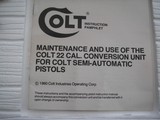 COILT 22 LR CONVERSION UNIT WAS NEVER USED IN ORIGINAL BOX AND THE MANUAL - 10 of 10