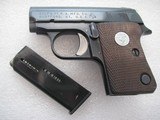 COLT JUNIOR PACKET CALIBER .25ACP IN EXCELLENT ORIGINAL CONDITION - 1 of 13