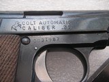 COLT JUNIOR PACKET CALIBER .25ACP IN EXCELLENT ORIGINAL CONDITION - 5 of 13
