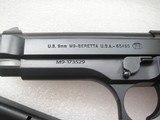 U.S. 9mm M9-BERETTA
U.S.A.- 65490 AS NEW, TEST FIRED ONLY, SLEEVE, CASE, PAPERS - 4 of 16