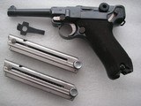 LUGER G-DATE IN EXCELLENT ORIGINAL CONDITION W/1934 HOLSTER , MATCHING AND ADDITIONAL MAGAZINE- 2 of 20