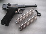 LUGER G-DATE IN EXCELLENT ORIGINAL CONDITION W/1934 HOLSTER , MATCHING AND ADDITIONAL MAGAZINE- 3 of 20