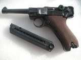 LUGER 1938/S42 IN EXCELLENT 100% REFINISHED CONDITION WITH NEW GRIPS AND MAGAZINE - 1 of 14