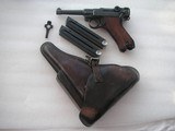 LUGER 1938/S42 FULL RIG WITH 2 MAGS IN RARE ALL MATCHING LIKE NEW ORIGINAL CONDITION - 1 of 20