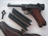 LUGER 1938/S42 FULL RIG WITH 2 MAGS IN RARE ALL MATCHING LIKE NEW ORIGINAL CONDITION - 2 of 20