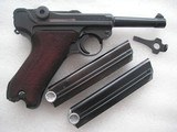 LUGER PRE WAR 1937 NAZIS MILITARY PRODUCTION FULL RIG IN LIKE NEW ORIGINAL CONDITION - 2 of 20