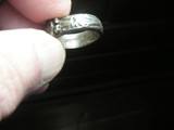 NAZIS SS SILVER RING WITH HIMMLER SIGNATURE INSIDE