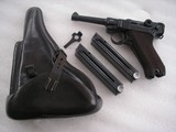 MAUSER LUGER 1938 FULL RIG IN RARE 98%+ORIGINAL CONDITION WITH MATCHING MAGAZINE - 1 of 20
