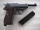 WALTHER ZERO-SERIES 3rd ISSUE P.38
RARE PISTOL W/MATCHING S/N MAGAZINE & BROWN MILITARY GRIPS - 2 of 16