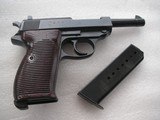 WALTHER ZERO-SERIES 3rd ISSUE P.38
RARE PISTOL W/MATCHING S/N MAGAZINE & BROWN MILITARY GRIPS - 3 of 16