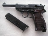 WALTHER ZERO-SERIES 3rd ISSUE P.38RARE PISTOL W/MATCHING S/N MAGAZINE & BROWN MILITARY GRIPS - 1 of 16