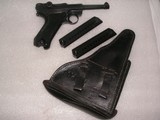 LUGER 1942 "BLACK WIDOW" FULL RIG IN LIKE MINT ORIGINAL ALL MATCHING CONDITION - 3 of 20