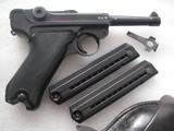 LUGER "BLACK WIDOW" IN LIKE NEW ORIGINAL CONDITION FULL RIG WITH ALL NUMBERED PARTS MATCHING - 4 of 20