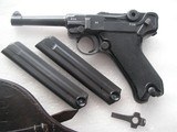 LUGER "BLACK WIDOW" IN LIKE NEW ORIGINAL CONDITION FULL RIG WITH ALL NUMBERED PARTS MATCHING - 2 of 20