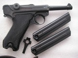 LUGER "BLACK WIDOW" RARE 1940 DATE FULL RIG ALL NUMBERED PARTS ARE MATCHING IN 99% ORIGINAL CONDITION - 5 of 20