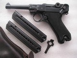 LUGER "BLACK WIDOW" RARE 1940 DATE FULL RIG ALL NUMBERED PARTS ARE MATCHING IN 99% ORIGINAL CONDITION - 2 of 20
